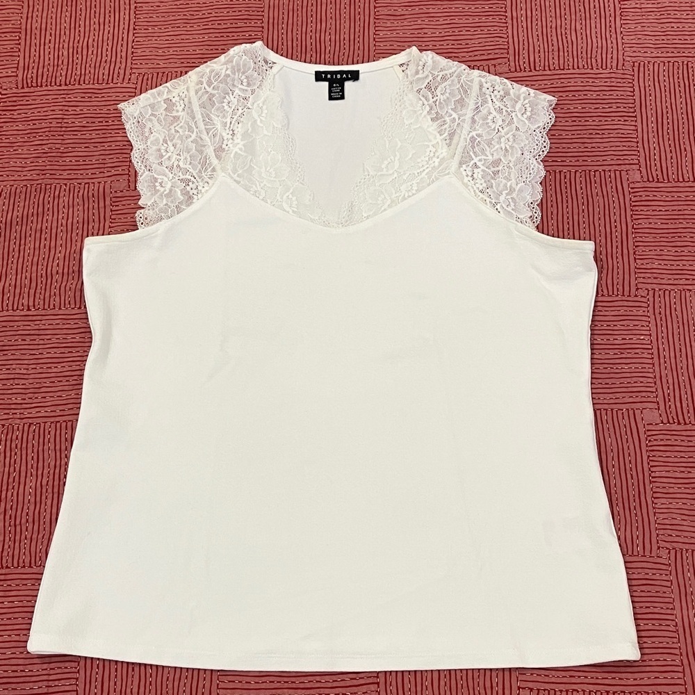 Tribal large women’s Lace Tank Top